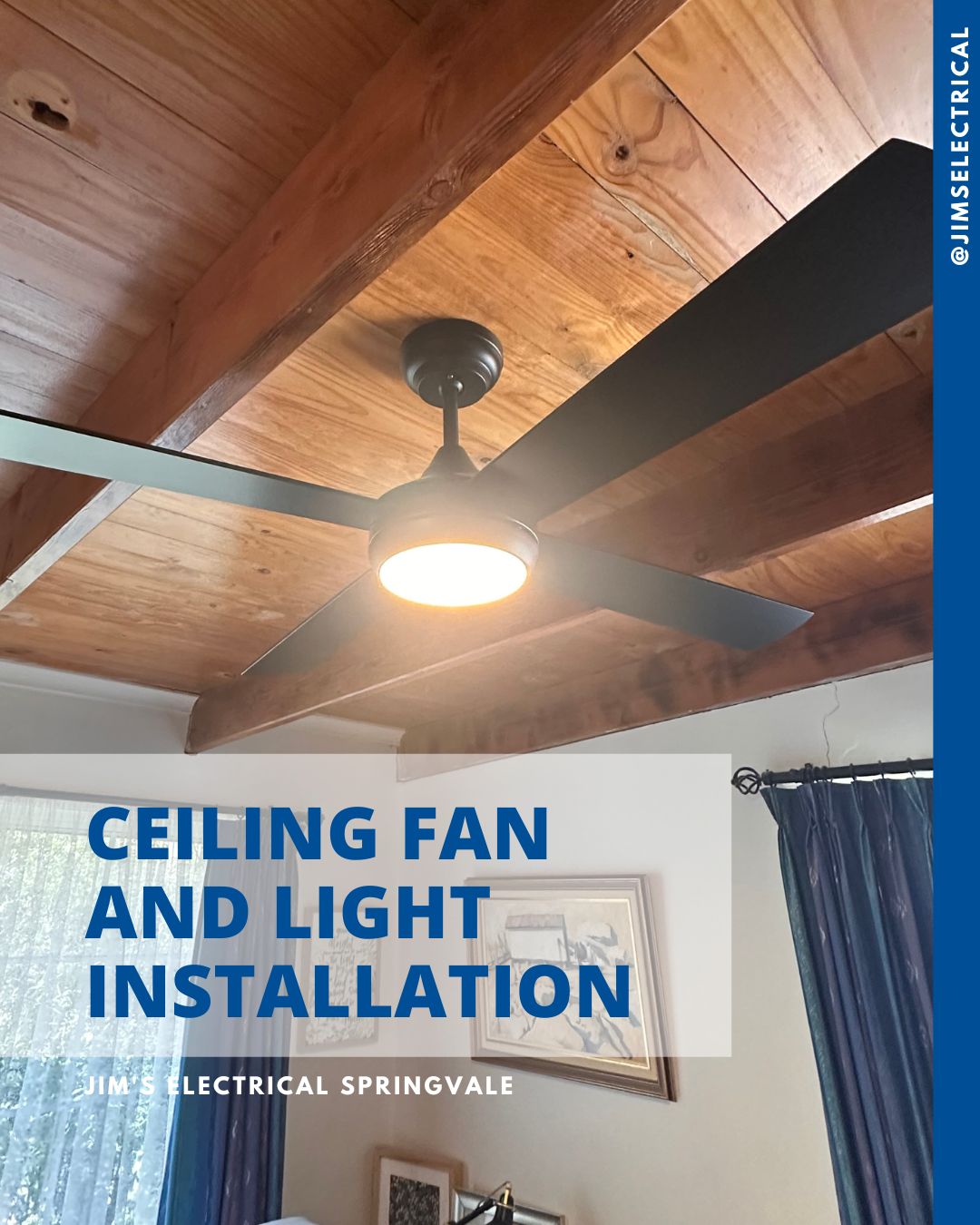 Ceiling Fan and Light Installation